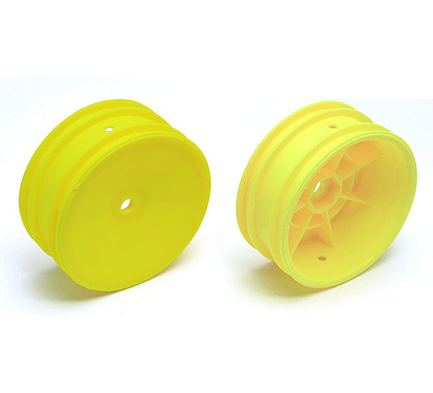 Associated 9691 Front Buggy Dish Wheels Yellow 2pcs for RC10B5 / B5M