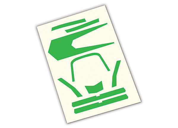 Traxxas 7983 Aton High Visibility Decals Green