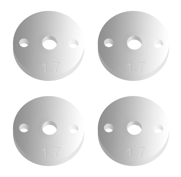 Associated FT 12mm Pistons V2, 2 x 1.7, flat : RC10B6 / B6 Club Racer / B6D