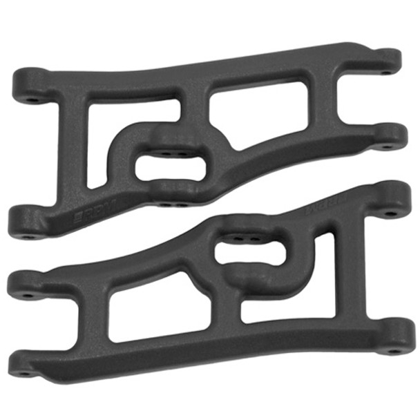 RPM Wide Front A-Arms Black : Traxxas e-Rustler / Stampede 2wd
