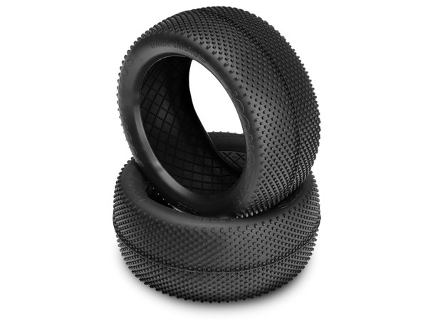 JConcepts 306807 Black Jackets 1/8th Truck Elevated Bead Tires Black Compound (2)