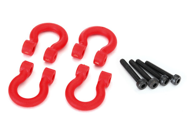 Traxxas Bumper D Rings Red Front or Rear 2.0x12 CS (4)