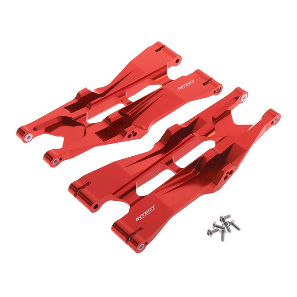 Integy C26837RED BILLET MACHINED LOWER SUSPENSION ARMS FOR TRAXXAS X-MAXX 4X4