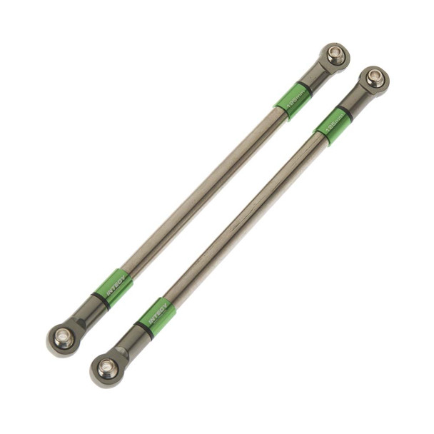 Integy 125mm Titanium Suspension Links Green SCX10 (2) C25821GREEN