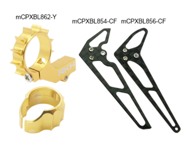 Rakon Heli mCPXBL865-Y CNC Tail Combo 01 Gold mCPX BL