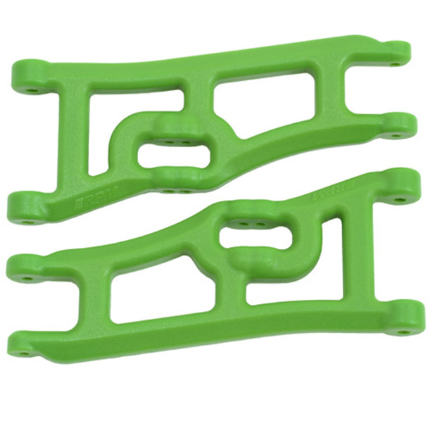 RPM Wide Front A-Arms Green : Traxxas e-Rustler / Stampede 2wd