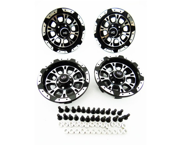 Hot Racing Aluminum 2.2 IFD Beadlock Wheel Covers (C-Style)(4)Axial IFD Wheels