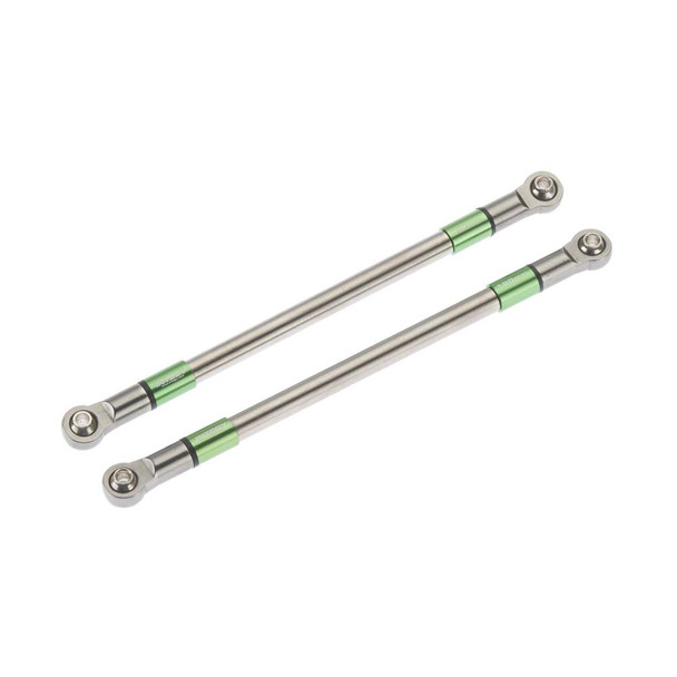 Integy 120mm Titanium Suspension Links Green SCX10 (2) C25818GREEN
