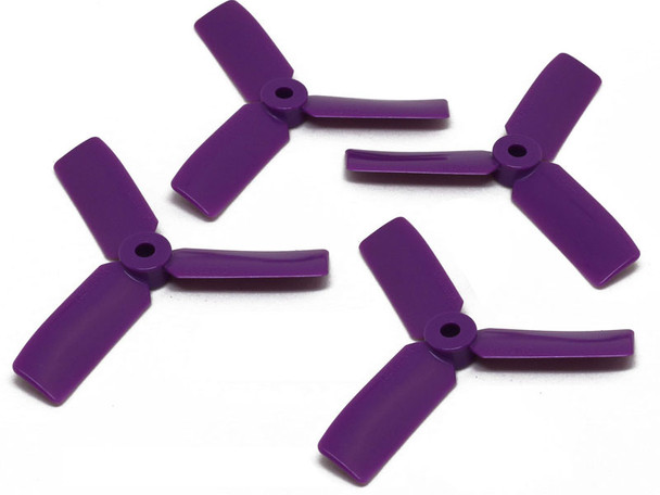 DALPROP T3545BN Bullnose Tri Blade Purple Propeller [4pcs] : FPV Drone