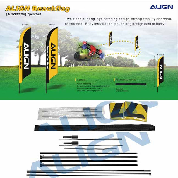 Align HOZ00004 Multirotor FPV Racing Beachflag ( 2pcs Set )