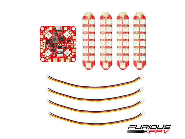 Furious FPV FPV-PDB-2R Lightning PDB with Duo Row LED Strip