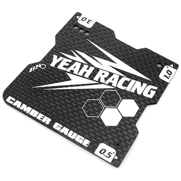 Yeah Racing Graphite Lightweight Camber Gauge 1.5, 2 & 2.5 Deg: 1/10 Touring Car M Chassis