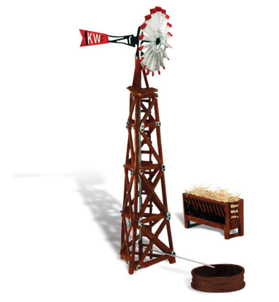 Woodland Scenics Windmill N Built and Ready BR4937