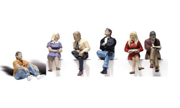 Woodland Scenics Accents People Sitting Train Figures O A2759