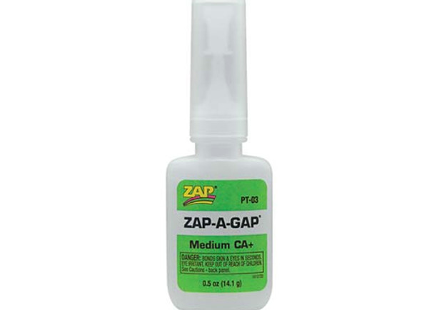 Pacer Zap Adhesives Zap-A-Gap CA+ Glue Medium1/2 oz PT03