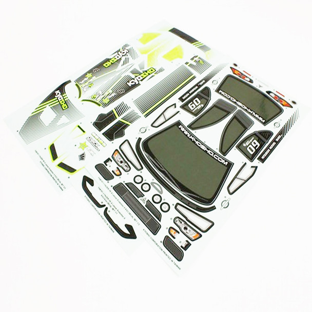 Kyosho FAB157-1 Decal Set Lancer Evolution X KX3 Green: Fazer VE-X