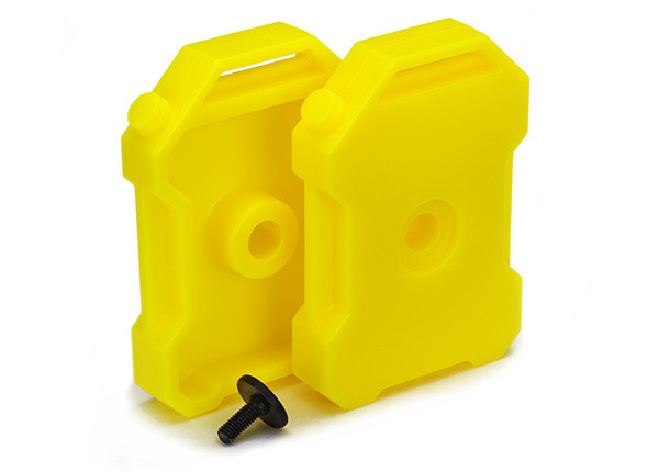 Traxxas 8022A Fuel Canisters Yellow (2) 3x8 FCS (1) : TRX-4
