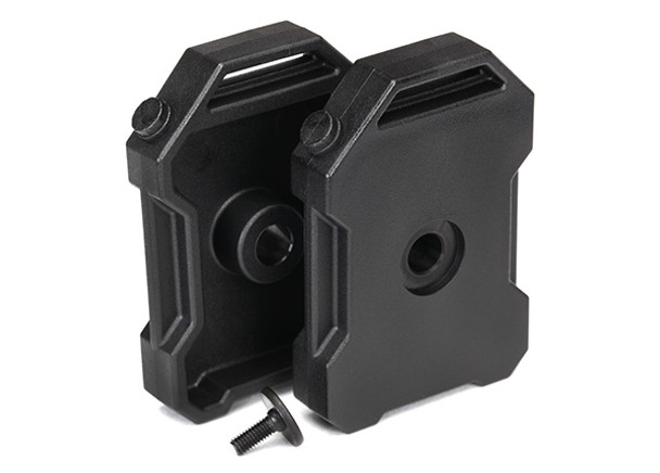 Traxxas 8022T Fuel Canisters Black (2) 3x8 FCS (1) : TRX-4