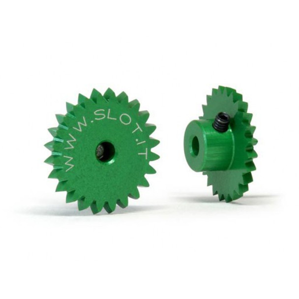 Slot.it GA24LH Flat Crown 24 teeth Long Hub for Anglewinder Gear