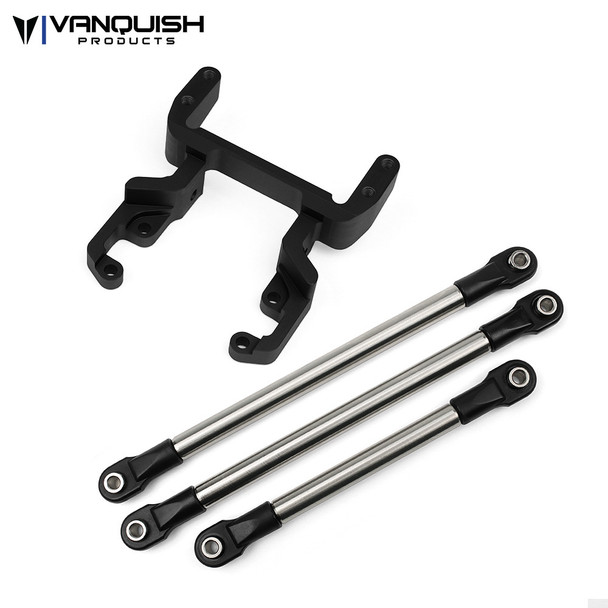 Vanquish VPS07856 Currie F9 Servo Mount Kit Black : Axial SCX10-II