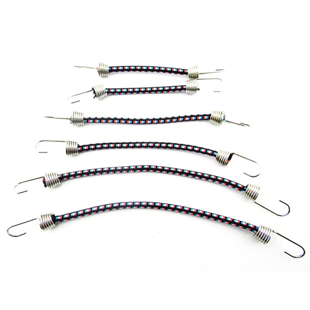 Hot Racing 1/10 Scale Bungee Cord Set Black Blue Orange (6)