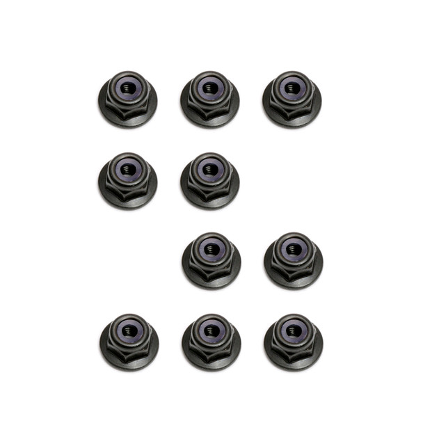 Associated 25612 M3 Locknuts with Flange (10) for RC10B5 / B5M / T5M