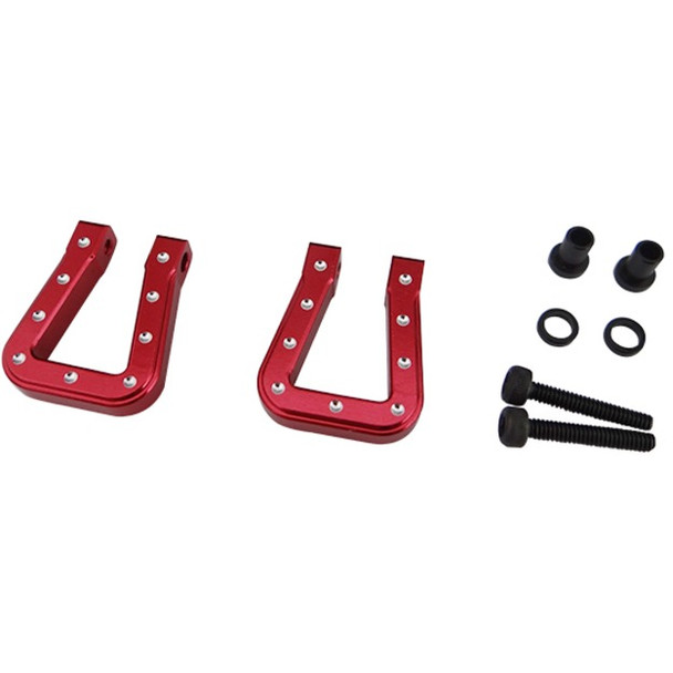 Hot Racing Red Aluminum Monster Flat Hook : TRX4 / SCX / SCX2
