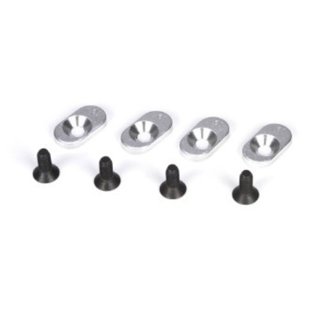 Losi LOSB5804 Engine Mount Inserts & Screws 19.5/58 (4) 1/5th Scale 5ive-T
