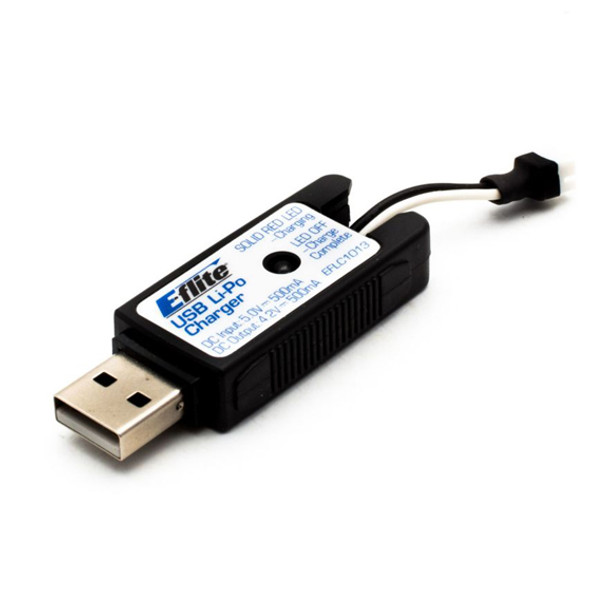 E-flite C1013 1S USB Li-Po Charger, 500mAh High Current UMX Nano QX 3D : mCP S