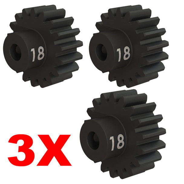 Traxxas 3948X Pinion Gear 18T 32P (3) : E-Maxx / E-Revo / Slash 4x4 Ultimate