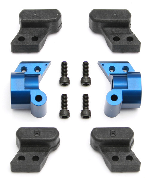 Associated 9864 B44 Factory Team Aluminum Hubs 0 deg. : SC10 / SC10.3 Lucas Oil