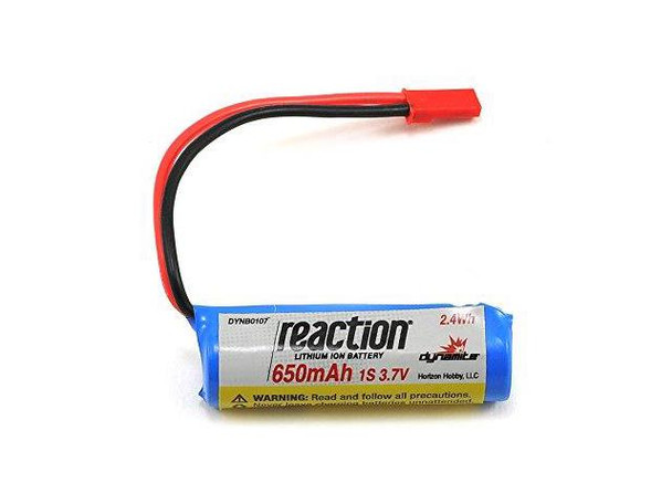 Dynamite DYNB0107 1S 3.7V 650mAh LiIon w/ JST Connector : ProBoat React 9