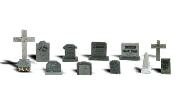 Woodland Scenics Accents Tombstones Train Figures O A2726