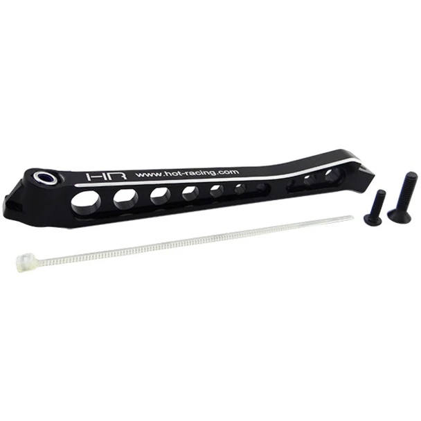 Hot Racing Aluminum Front Chassis Brace Black : Kraton / Senton