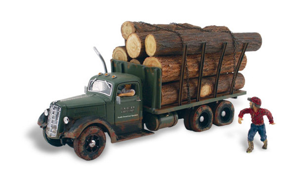 Woodland Scenics Tim Burr Logging HO Railroad Train Figure / Vehicle AS5553