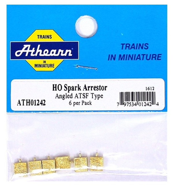 Athearn HO Spark Arrestor, Angled ATSF Type (6) ATH01242