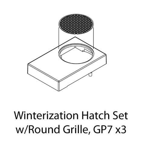 Athearn HO Winterization Hatch Set w/Round Grille, GP-7(3) ATHG62287
