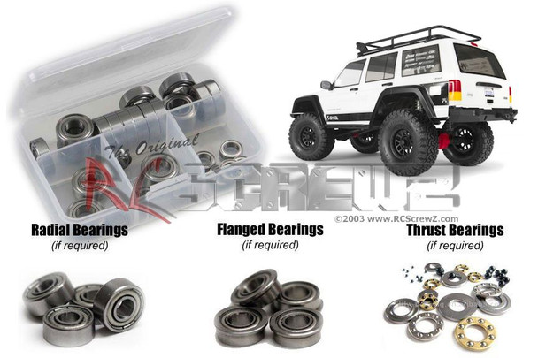 RC Screwz AXI023B Axial SCX10 II Jeep Cherokee Metal Shielded Bearings Kit