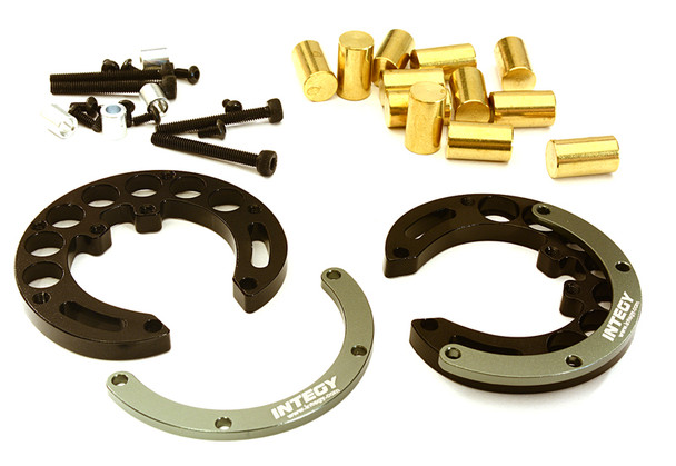 Integy Portal Axle Counterweight Add-On (2): Traxxas TRX-4 C27939GUN