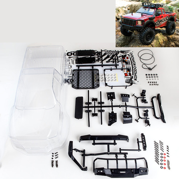 Gmade GM40070 Komodo Clear Body Set for 11.3 Wheelbase Trucks and Crawlers