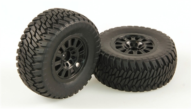 Helion Tires, AT2, Mounted, Black Wheel, Pair : Dominus SC HLNA0155