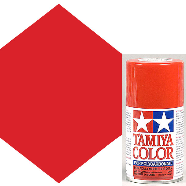 Tamiya Polycarbonate PS-24 Fluorescent Orange Spray Paint 86024