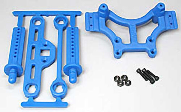 RPM 80165 Shock Tower / Adjustable Body Mounts (Blue) for Traxxas T/E Maxx