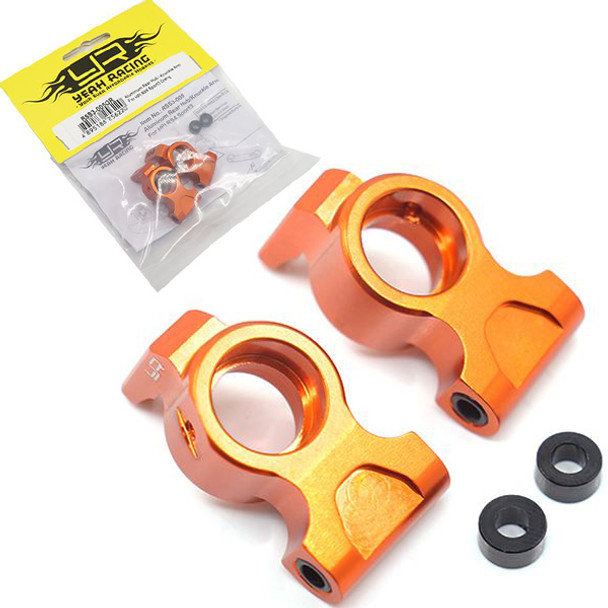 Yeah Racing RSS3-005OR Aluminum Rear Hub/Knuckle Arm Set Orange HPI RS4 Sport 3