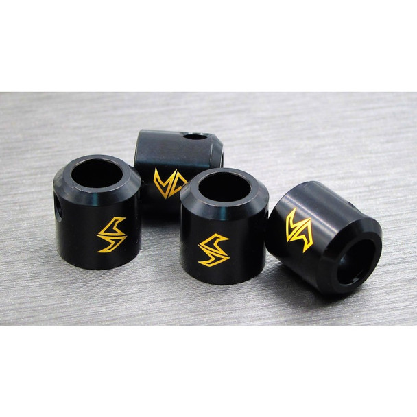SAMIX SCX2-4043L Brass Drivershaft Caps (4pcs) : SCX10-2