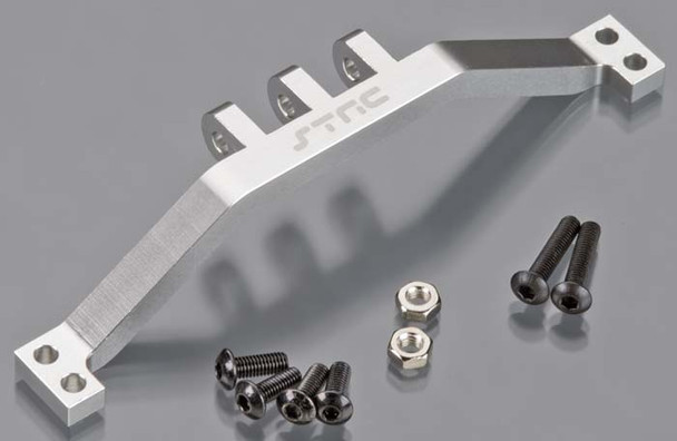 STRC Aluminum Rear Upper Link Mount Bracket Silver SCX10 STA80043S