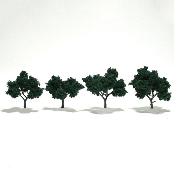 Woodland Scenics Dark Green Trees 2-3in (4)