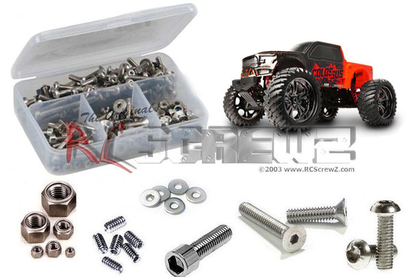 RC Screwz CEN028 CEN Racing Colossus XT Stainless Screw Kit