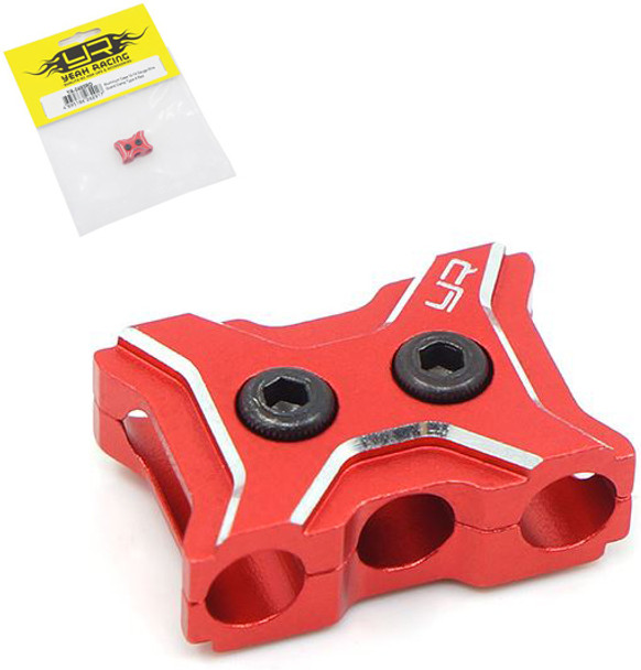 Yeah Racing YA-0485RD Aluminum Case 12-14 Gauge Wire Guard Clamp Type A Red