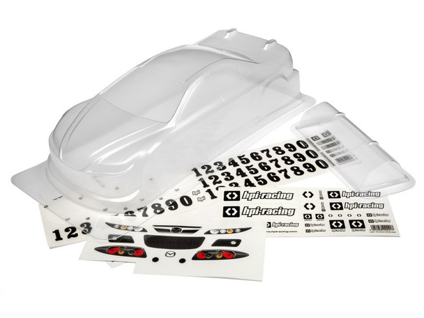 HPI 117181LW Type MPS Race Clear Body 190mm Lightweight : Sprint 2 Series / RSR Series